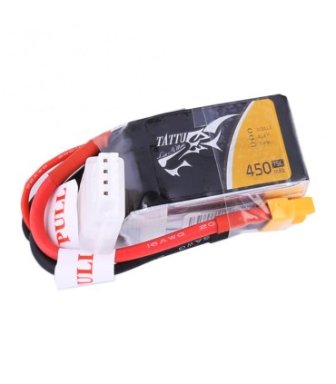 Batterie lipo Tattu 3S 450 mAh 75C XT30