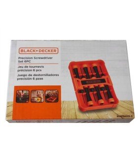 Set de 6 tournevis de précisions Black & Decker