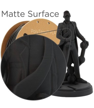 Filament PLA Polyterra 1,75mm 1kg noir Polymaker