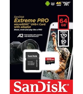 Carte Micro SD SanDisk Extreme Pro 64Go