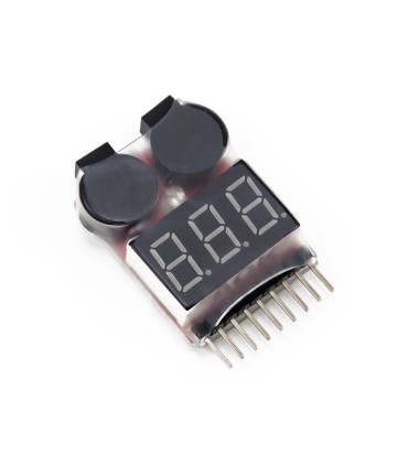 Tester-Buzzer per batterie LiPo da 1 a 8