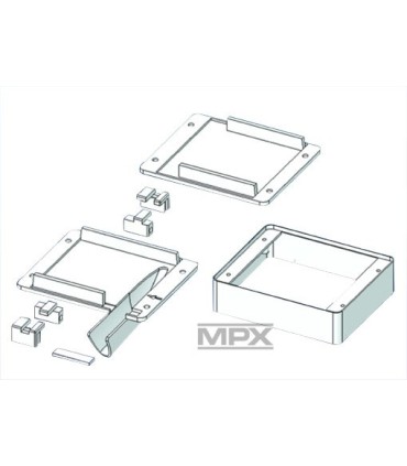 MPX UNIVERSALE S servo mount per coppia (sinistra / destra)