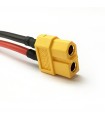 Conector feminino XT60 em cabos AWG14 de 10 cm