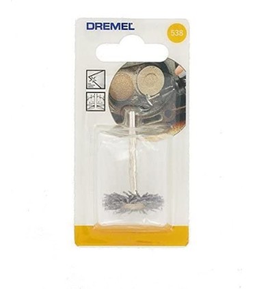 Dremel 538 Brosse couronne Abrasive Haute vitesse Diamètre 26mm pour nettoyer en profondeur