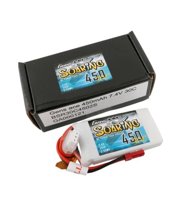 Gensace SOARING 450mAh 30C 7.4V Lipo Battery