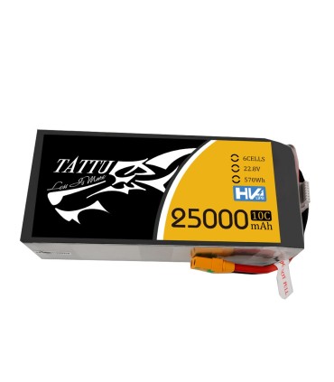 6s 25000mah HV Tattu Lipo Batterij