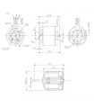 Brushless motor DM2215 Kv3500 Protronik