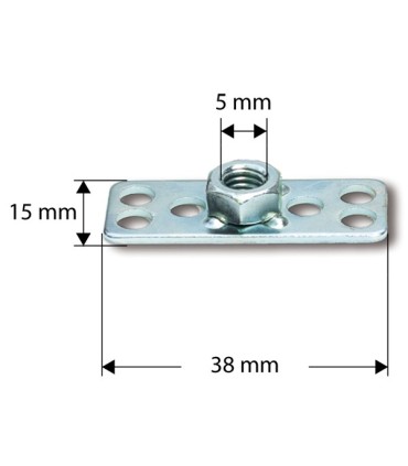 M5 dadi per laminazione (da 6)