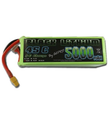 4S 5000mah 45c zwarte lithiumbatterij