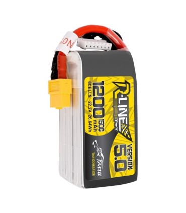 Batterie Lipo Tattu 6S 1200mAh 150C Rline V5 (!!!précommande!!! arrivage prévu début octobre))